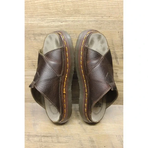 Dr.‎ Martens Unisex Leather Criss Cross Slip On Slide Sandals Vintage Size 8